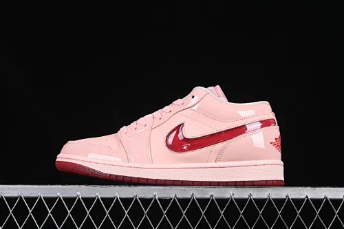 All categories Air Jordan Jordan series basketball shoes Air Jordan 1 Low Air Jordan 1 Low AJ1 Joe 1 Valentine's Day Jelly Pink Low-top cultural basketball shoes HF3174-600